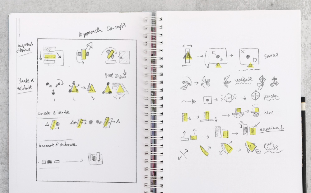 Shift icon sketches Shift icon sketches